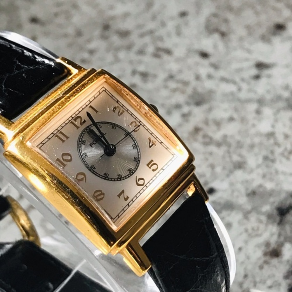 RARE 1995 ART DECO FOSSIL TANK WATCH TM-7220 - Picture 7 of 7